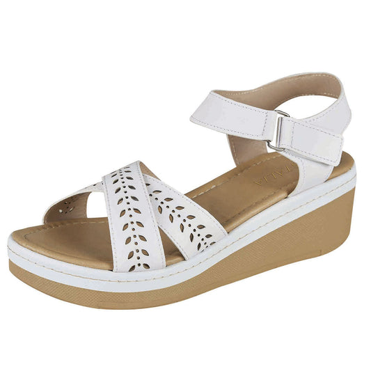 Plataforma Para Mujer CASTALIA Blanco con Velcro 145-173