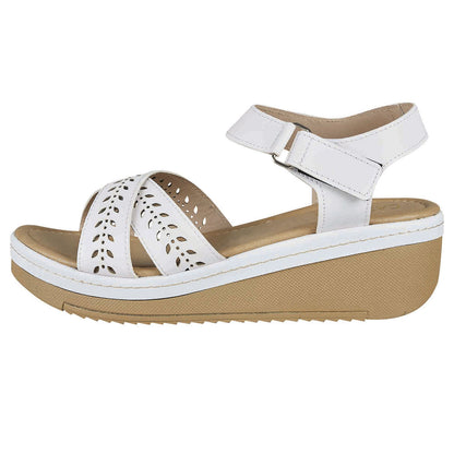 Plataforma Para Mujer CASTALIA Blanco con Velcro 145-173