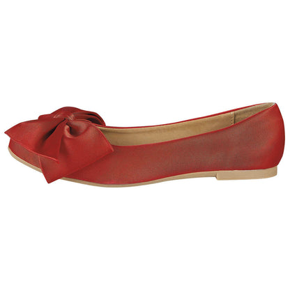 Balerina Para Mujer CASTALIA Rojo con Moño 157-24