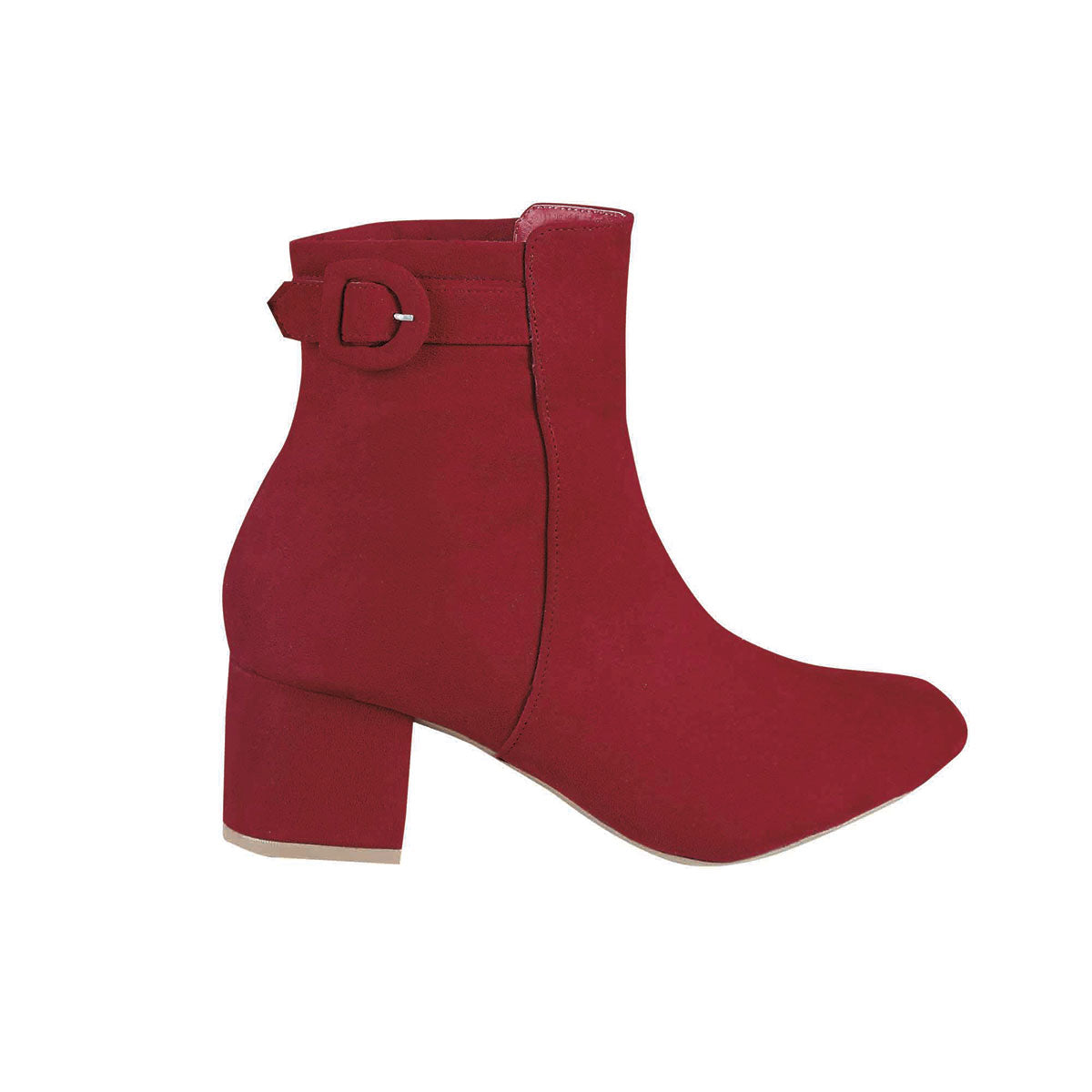 Botin Para Mujer CASTALIA Rojo Gamuza 246-75