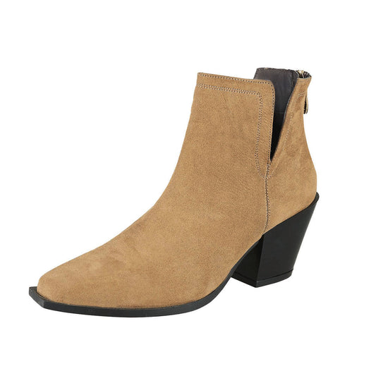 Botin de Gamuza Para Mujer CASTALIA Almendra 256-63