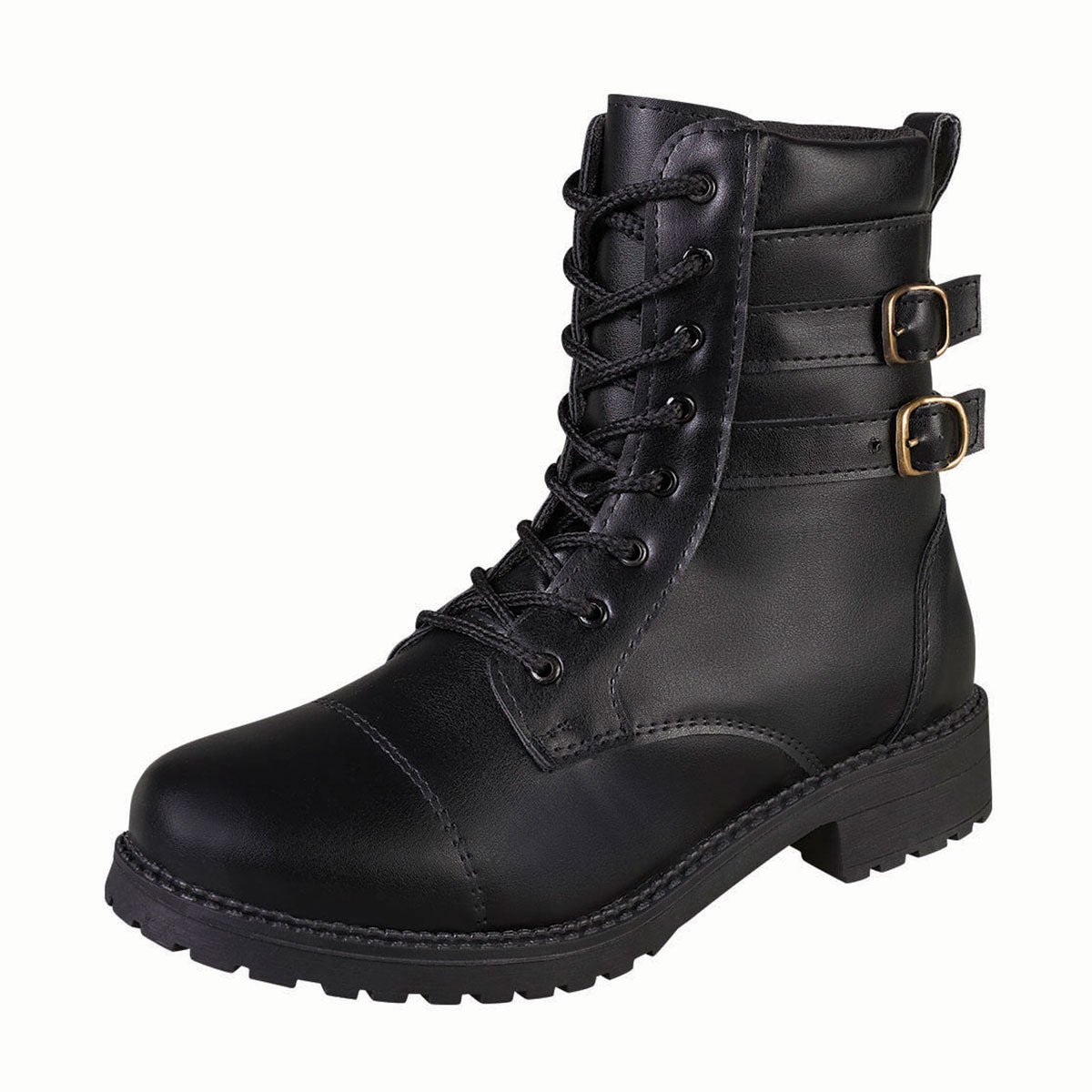 Botin Para Mujer CASTALIA 388-22 Negro Hebillas Laterales