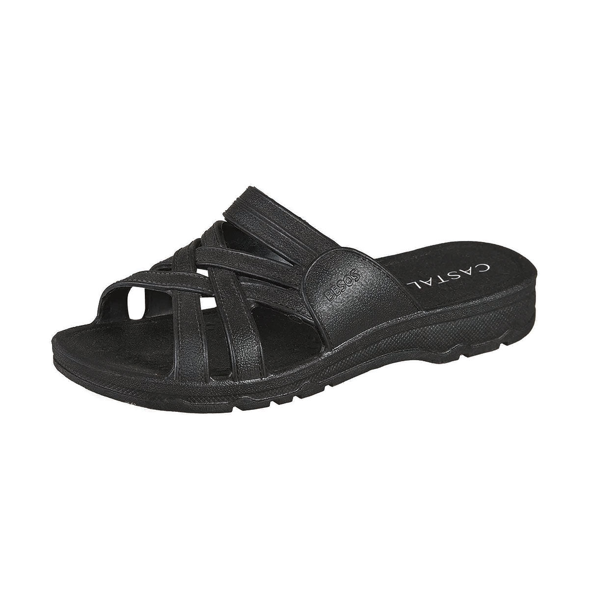 Sandalia Para Mujer CASTALIA Negro PVC 507-129