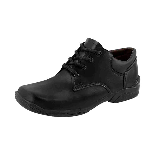 Zapato Escolar Para Niño CASTALIA 508-89 Negro con Agujetas