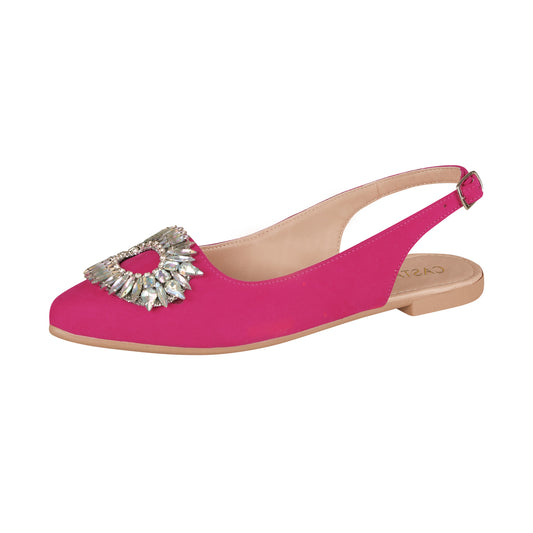 Balerina Para Mujer CASTALIA 173-30 Fiusha con Brillos