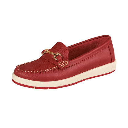 Zapato Confort Moderno Para Mujer CASTALIA 212-13 Rojo