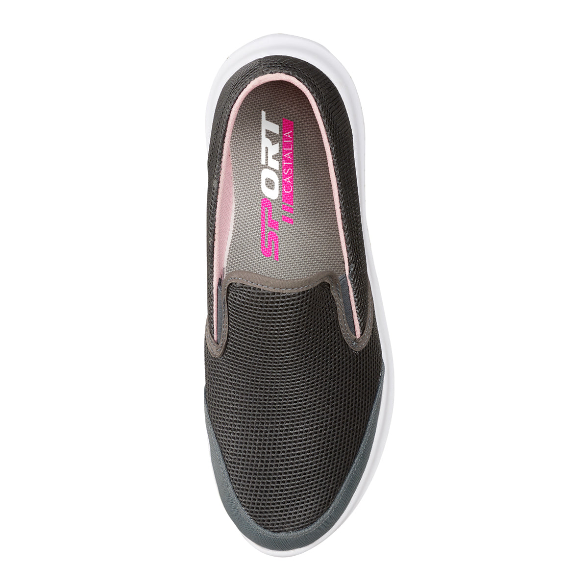 Tenis Deportivo Para Mujer CASTALIA 659-78 Gris con Suela Antiderrapente