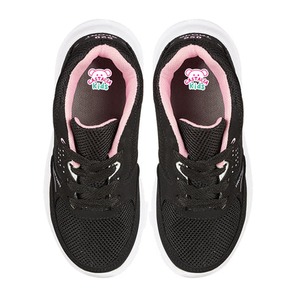 Tenis Deportivo Para Niña CASTALIA 659-69 Negro con Rosa